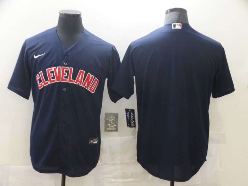 Men Cleveland Indians Blank Blue Game Nike MLB Jerseys->cleveland indians->MLB Jersey
